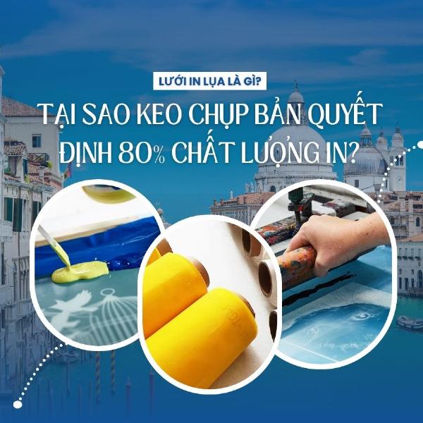 Nguyên lý hoạt động của kỹ thuật in lụa là gì, mô tả mực thấm qua khung lưới để tạo hình ảnh