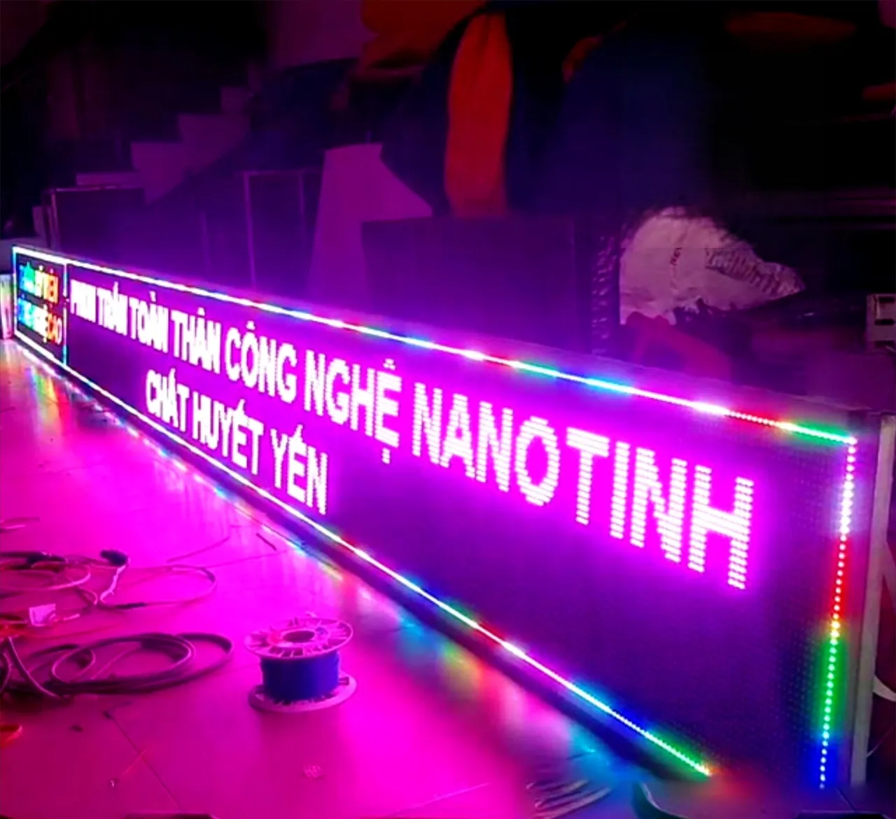 Biển LED Chữ Chạy Ma Trận Đỏ P10 200x40cm Bien led chu chay