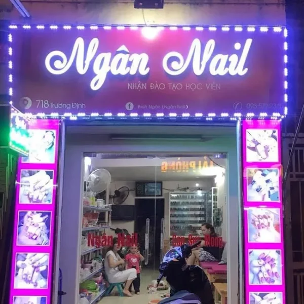 Quang Cao 24h tu hao gioi thieu bo suu tap mau bien quang cao nail dep doc dao