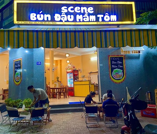biển led bún đậu