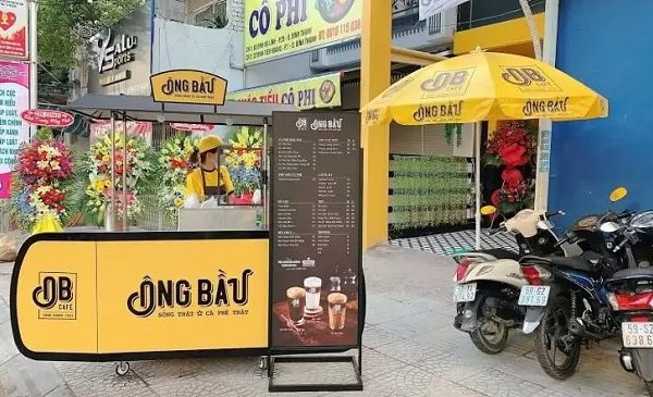 bảng hiệu quán cafe mang đi