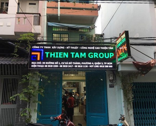 bảng hiệu led xây dựng