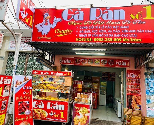 biển quảng cáo cửa hàng gà rán hiflex