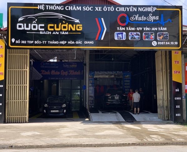 bảng hiệu gara oto