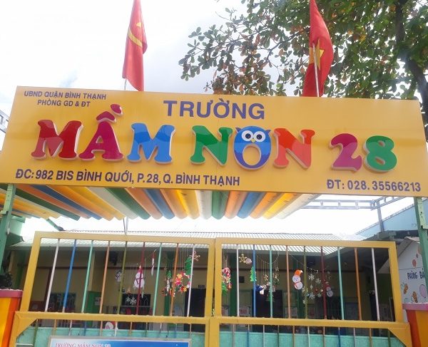 bảng hiệu mầm non đẹp
