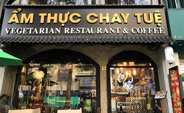 Bảng hiệu nhà hàng chay