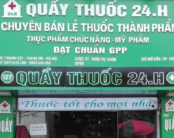 Bảng hiệu nhà thuốc đạt chuẩn GPP