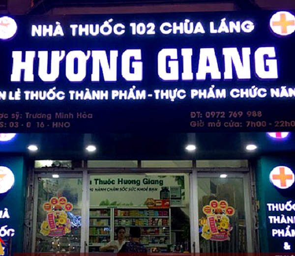 biển hiệu nhà thuốc đèn led