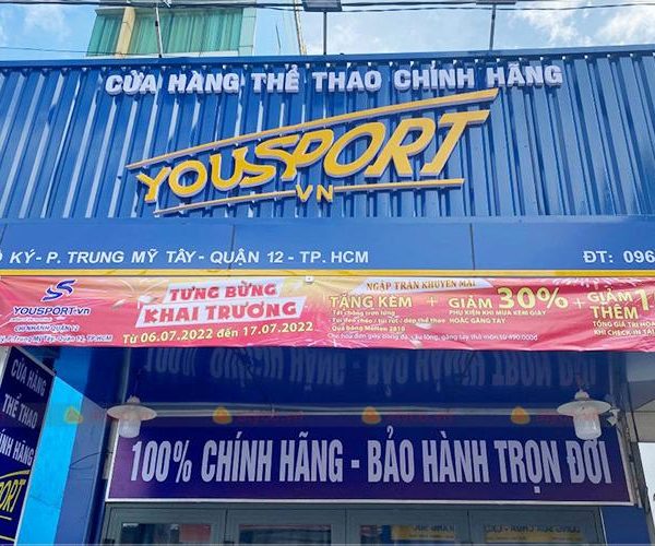 bảng hiệu shop thể thao đẹp