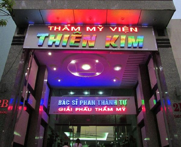 Biển quảng cáo spa đèn led