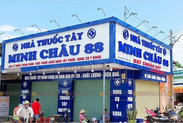 Bảng hiệu nhà thuốc tây chất liệu Alu