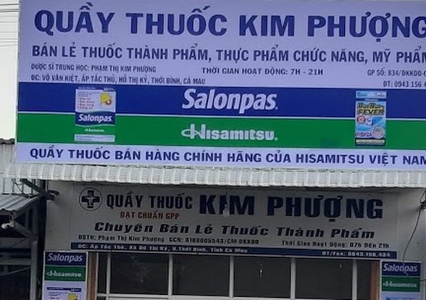 bảng hiệu tiệm thuốc tây bằng bạt
