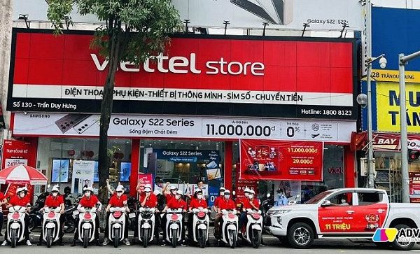 Bảng hiệu Viettel alu