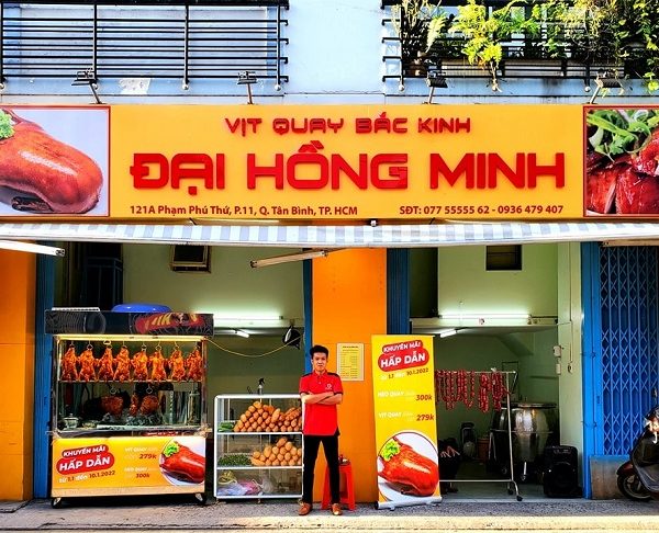 bảng hiệu bán vịt quay