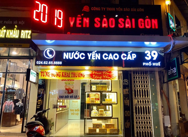 30+ Bảng Hiệu Quảng Cáo Yến Sào Đẹp, Thiết Kế Sang Trọng bang hieu yen sao