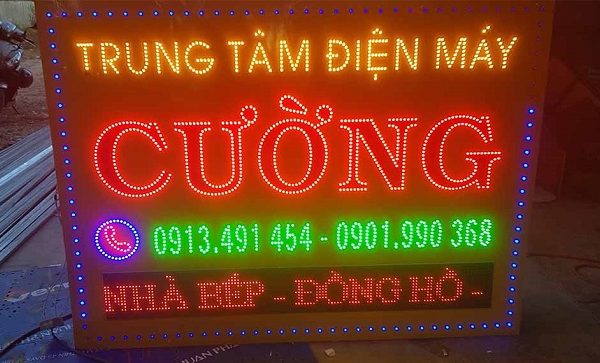 bảng hiệu hộp đèn điện lạnh