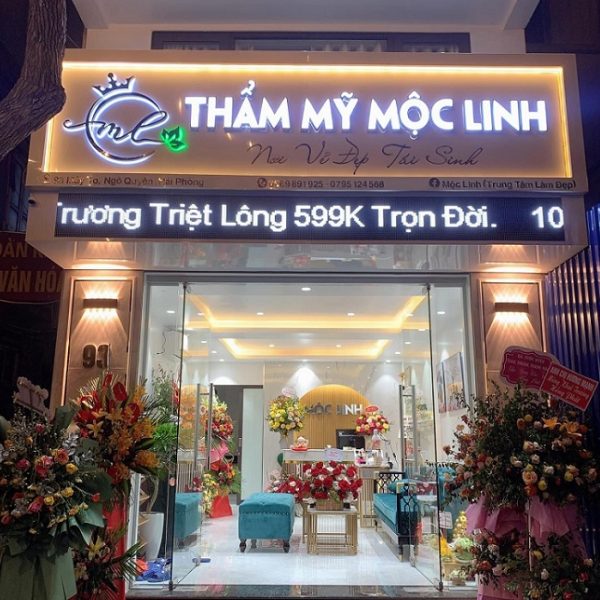 biển quảng cáo phun xăm thẩm mỹ đẹp