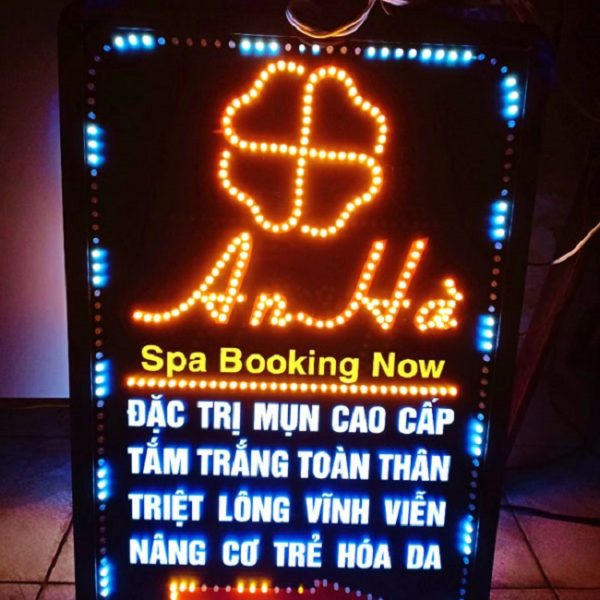 biển led vẫy spa đẹp
