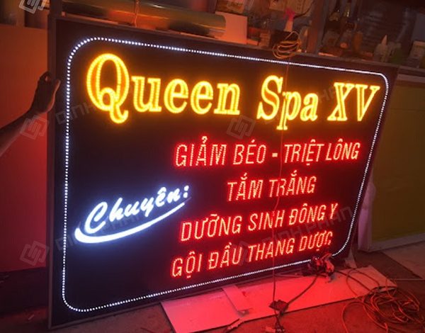 Biển led vẫy spa