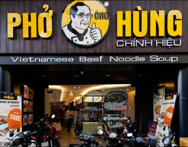 Biển hiệu quảng cáo bún, phở chữ nổi