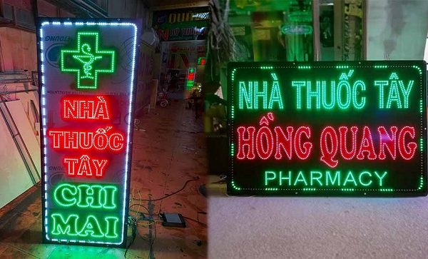 biển vẫy led quầy thuốc tây