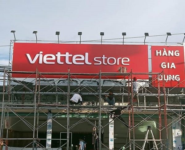 Làm bảng hiệu Viettel