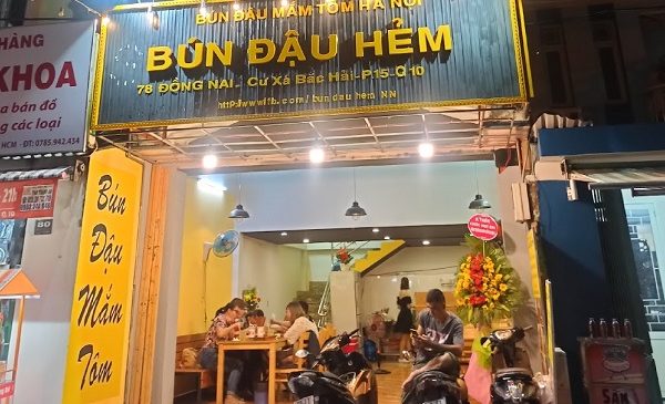 mẫu bảng hiệu bún đậu mắm tôm đẹp