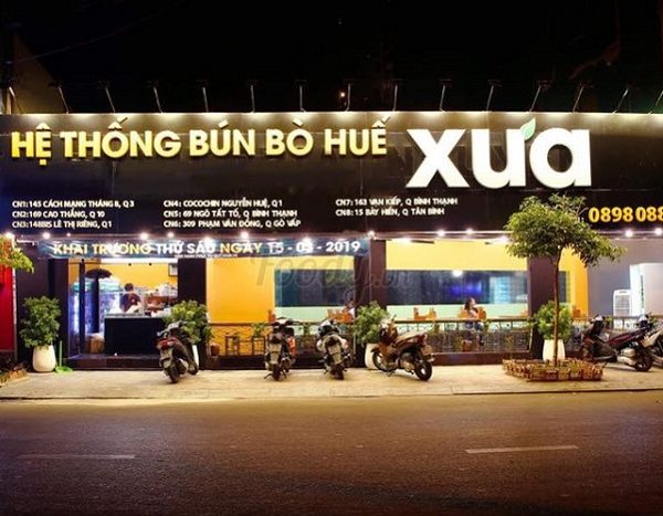 bảng hiệu bún phở bò đẹp
