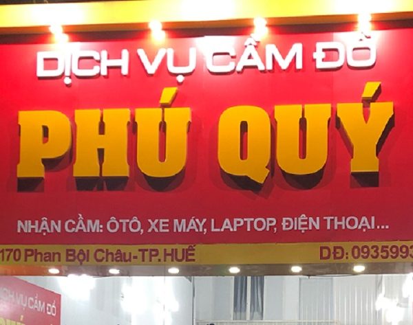 bảng hiệu cho vay Mica