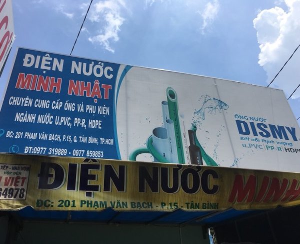 biển quảng cáo điện nước bạt hiflex