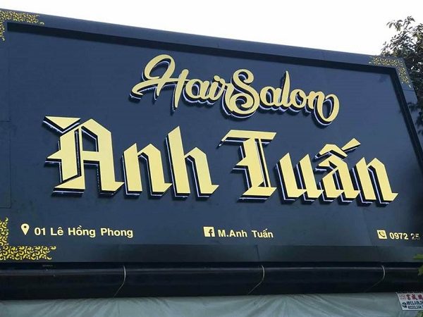 mẫu bảng hiệu salon tóc
