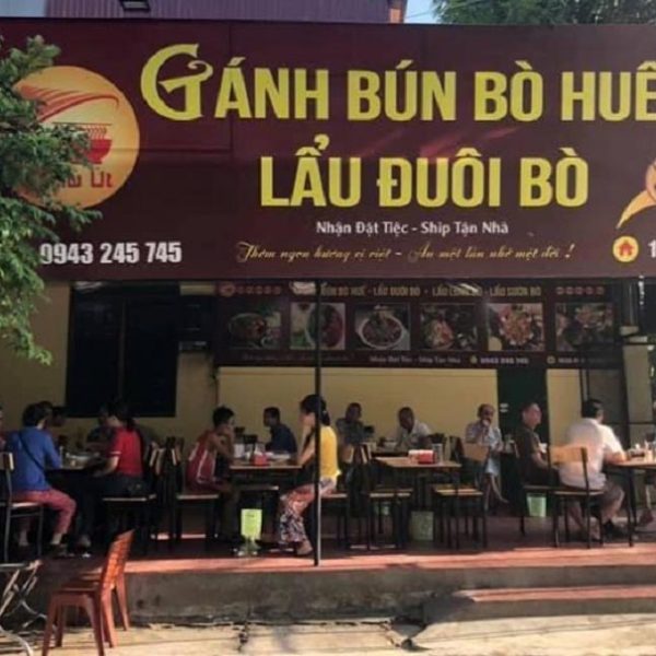 biển quảng cáo bún phở bò
