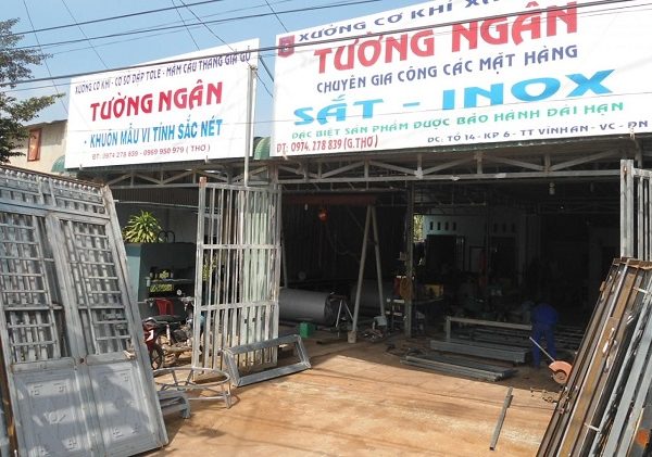 Biển hiệu xưởng cơ khí đẹp