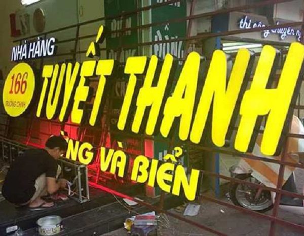 ý tưởng thiết kế biển quảng cáo nhà hàng, quán ăn